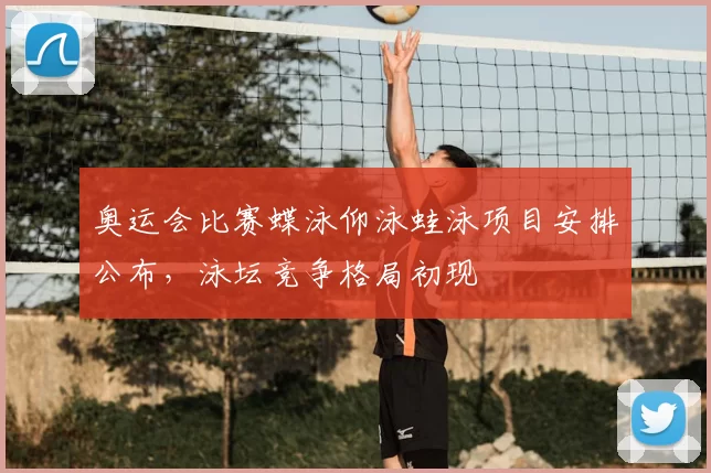 奥运会比赛蝶泳仰泳蛙泳项目安排公布，泳坛竞争格局初现